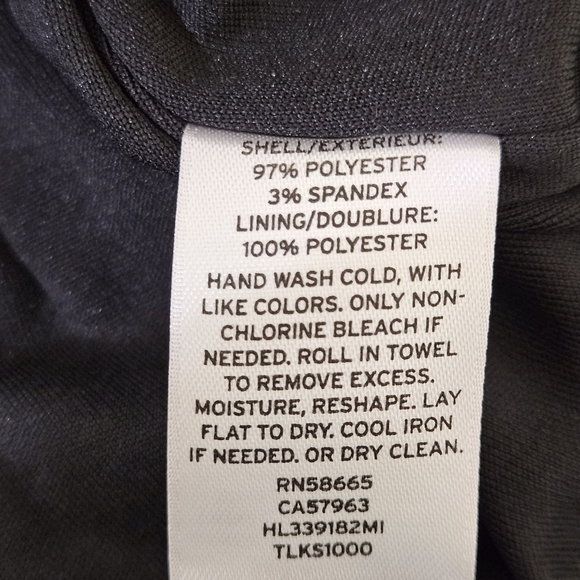 Chelsea28 Dress 12 Black Sleeveless Ruffle Flounce Hem A-Line Shift - Picture 5 of 7